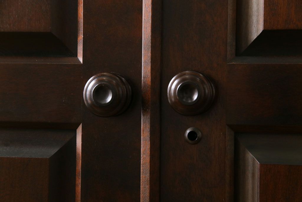 中古　北海道民芸家具　衣装盆付き3段重ねチェスト(衣装箪笥・整理タンス・着物箪笥)(定価約90万円)(2)