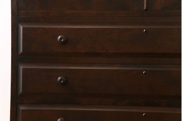 中古　北海道民芸家具　衣装盆付き3段重ねチェスト(衣装箪笥・整理タンス・着物箪笥)(定価約90万円)(2)