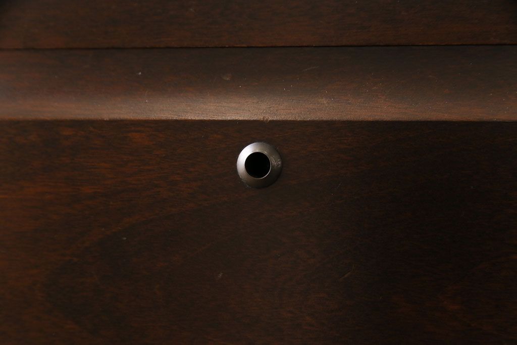 中古　北海道民芸家具　衣装盆付き3段重ねチェスト(衣装箪笥・整理タンス・着物箪笥)(定価約90万円)(2)