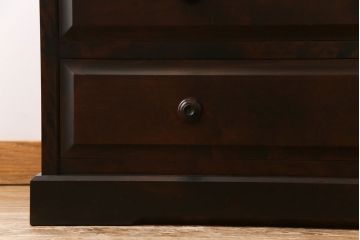 中古　北海道民芸家具　衣装盆付き3段重ねチェスト(衣装箪笥・整理タンス・着物箪笥)(定価約90万円)(2)