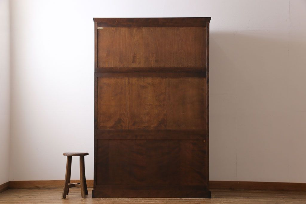 中古　北海道民芸家具　衣装盆付き3段重ねチェスト(衣装箪笥・整理タンス・着物箪笥)(定価約90万円)(2)