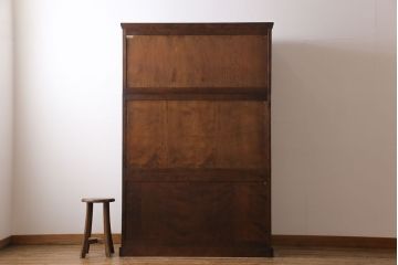 中古　北海道民芸家具　衣装盆付き3段重ねチェスト(衣装箪笥・整理タンス・着物箪笥)(定価約90万円)(2)