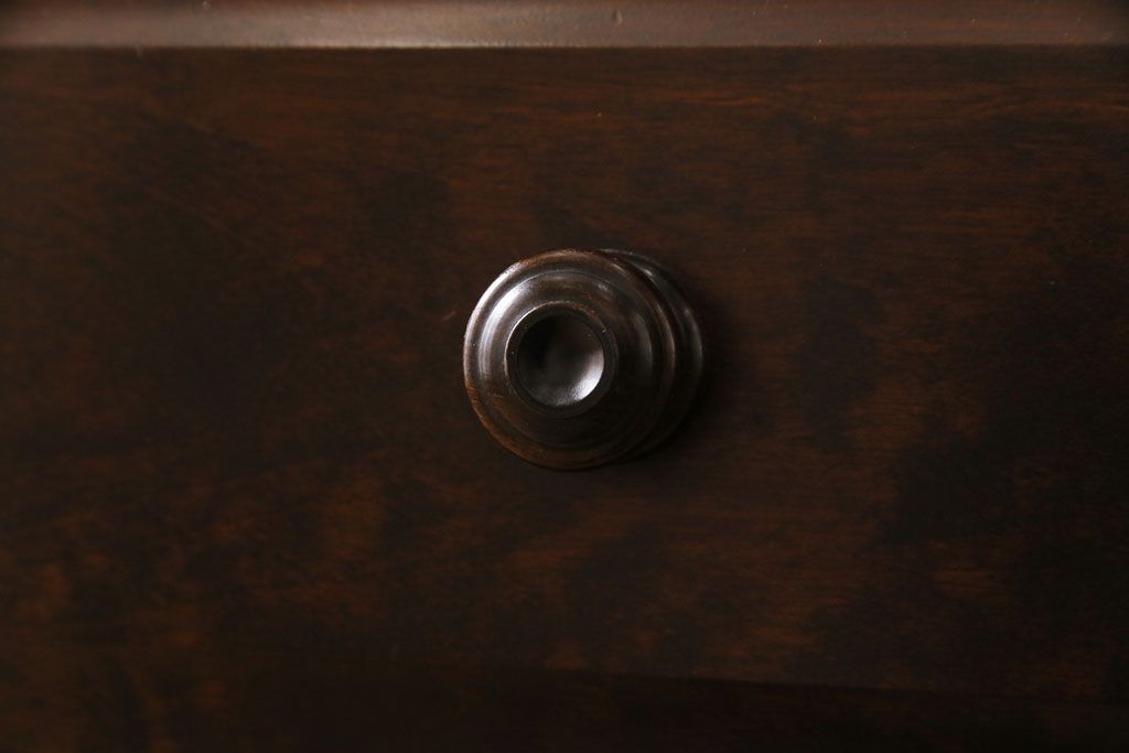 中古　北海道民芸家具　衣装盆付き3段重ねチェスト(衣装箪笥・整理タンス・着物箪笥)(定価約90万円)(2)