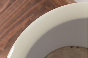 アンティーク雑貨　中古　オールドノリタケ(則武・日陶)　月桂樹印　菊牡丹文がレトロな火鉢(鉢カバー、手あぶり)(2)