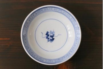 古民具・骨董　幕末明治期　味のある絵柄のアンティーク蓋付茶碗2客セット(和食器)(1)