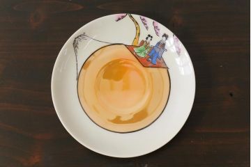 和製アンティーク　大正昭和初期　パールのように輝くカップ&ソーサー2客セット(1)