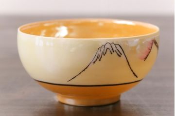 アンティーク雑貨　和製アンティーク　大正昭和初期　パールのように輝くカップ&ソーサー2客セット(2)