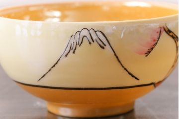 アンティーク雑貨　和製アンティーク　大正昭和初期　パールのように輝くカップ&ソーサー2客セット(2)