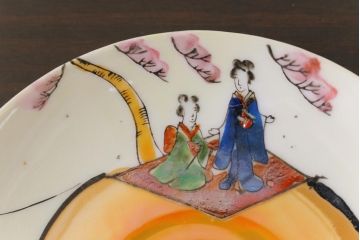 アンティーク雑貨　和製アンティーク　大正昭和初期　パールのように輝くカップ&ソーサー2客セット(2)