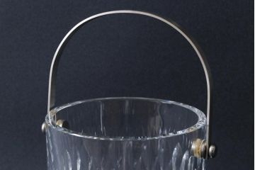アンティーク雑貨　中古　BACCARAT(バカラ)　アサス　キラキラとした輝きが美しいアイスペール(アイスバスケット)