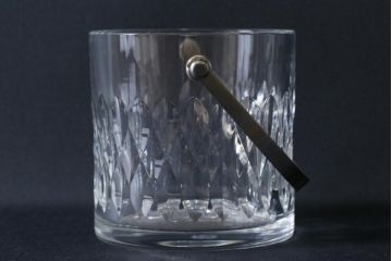 アンティーク雑貨　中古　BACCARAT(バカラ)　アサス　キラキラとした輝きが美しいアイスペール(アイスバスケット)