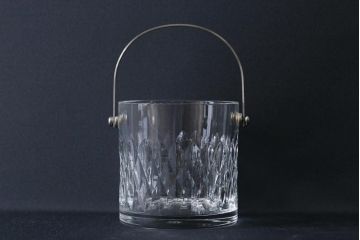 アンティーク雑貨　中古　BACCARAT(バカラ)　アサス　キラキラとした輝きが美しいアイスペール(アイスバスケット)(1)