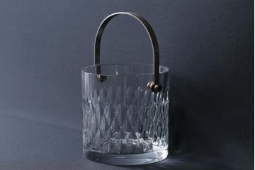 アンティーク雑貨　中古　BACCARAT(バカラ)　アサス　キラキラとした輝きが美しいアイスペール(アイスバスケット)(1)