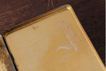 アンティーク雑貨　和製アンティーク　戦前　レトロな雰囲気あふれる資生堂の石鹸缶(収納箱、小物入れ)