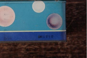 アンティーク雑貨　和製アンティーク　戦前　レトロな雰囲気あふれる資生堂の石鹸缶(収納箱、小物入れ)