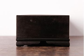 アンティーク雑貨　和製アンティーク　明治大正期　上品な絵柄が趣きある小物収納箱(文箱、木箱)