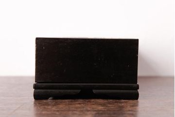 アンティーク雑貨　和製アンティーク　明治大正期　上品な絵柄が趣きある小物収納箱(文箱、木箱)