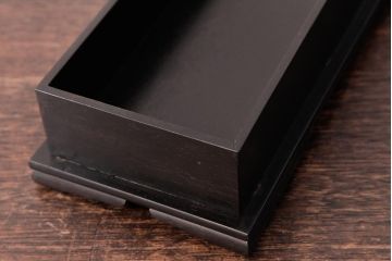 アンティーク雑貨　和製アンティーク　明治大正期　上品な絵柄が趣きある小物収納箱(文箱、木箱)