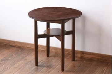 レトロ家具　昭和初期　栓材　レトロな雰囲気が味わい深いコーヒーテーブル(サイドテーブル)
