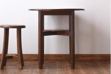 レトロ家具　昭和初期　栓材　レトロな雰囲気が味わい深いコーヒーテーブル(サイドテーブル)