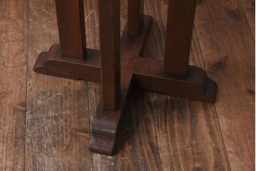 アンティーク家具　昭和中期　カバ材　大正ロマンの雰囲気漂うコーヒーテーブル(サイドテーブル)