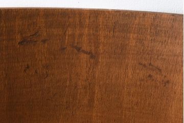 ヴィンテージ家具　イギリスビンテージ　古い木と鉄脚がレトロなスクールチェア(ワークチェア)(2)