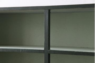 ペイント家具　5段　個性的なバイカラーがおしゃれな薄型オープンラック(飾り棚、収納棚)