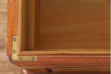 アンティーク雑貨　高級品!　花梨無垢材　天板付リメイク　センターテーブルにもなるホープチェスト(収納箱、脚付木箱、カリン材)