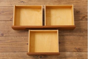 ヴィンテージ家具　北欧ビンテージ　デンマーク　作業台付き　お気に入りを並べて使えるカップボード(ブックシェルフ、陳列棚、オープンラック)(3)