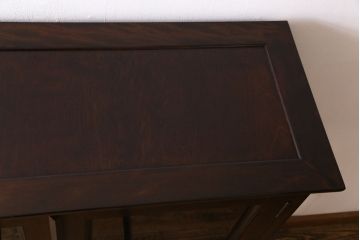 ビンテージ　松本民芸家具　深い色味が魅力的な小振りの本箱(飾り棚、食器棚、キャビネット)(定価約34万2千円)