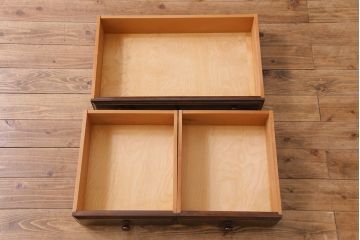 中古　松本民芸家具　C-�U型　スタイリッシュなサイドボード(リビングボード、キャビネット)(定価約60万5千円)