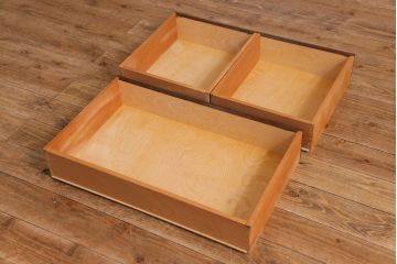 中古　松本民芸家具　C-�U型　スタイリッシュなサイドボード(リビングボード、キャビネット)(定価約60万5千円)