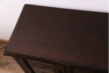 中古　松本民芸家具　C-�U型　スタイリッシュなサイドボード(リビングボード、キャビネット)(定価約60万5千円)