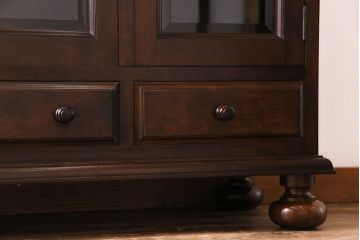 中古　松本民芸家具　C-�U型　スタイリッシュなサイドボード(リビングボード、キャビネット)(定価約60万5千円)