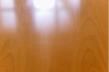 中古　富士ファニチア(FUJI FUNITURE)　カーブの脚が個性的な温もり溢れるダイニングテーブル(6人掛け)