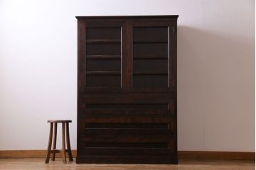 ビンテージ　松本民芸家具　#311型　衣装盆付き!　すっきりとした印象の和タンス(衣装箪笥、チェスト、高山デザイン、着物箪笥)(1)