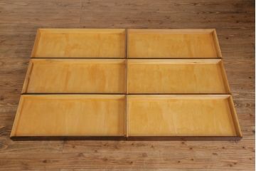 ビンテージ　松本民芸家具　#311型　衣装盆付き!　すっきりとした印象の和タンス(衣装箪笥、チェスト、高山デザイン、着物箪笥)(1)