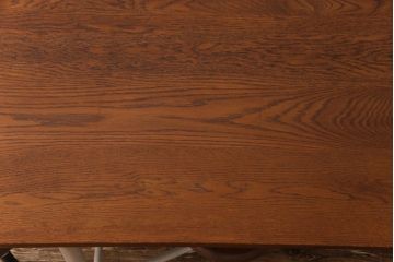 ラフジュ工房オリジナル アンティークペイントが魅力的な6脚格納スツール付きテーブル(ダイニングテーブル、作業台)(2)