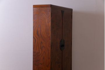 中古　ビンテージ岩谷堂　薄型　上質な和の空間づくりにおすすめなリメイク収納棚(戸棚、キャビネット、本棚、書棚、ブックケース、下駄箱)