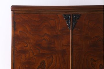 中古　ビンテージ岩谷堂　薄型　上質な和の空間づくりにおすすめなリメイク収納棚(戸棚、キャビネット、本棚、書棚、ブックケース、下駄箱)