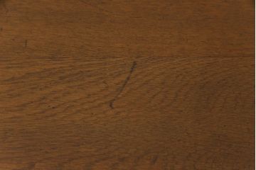 レトロ家具　昭和レトロ　大振り　古いナラ材の風合いが味のある片袖机(ワークデスク、在宅ワーク、在宅用、作業台)