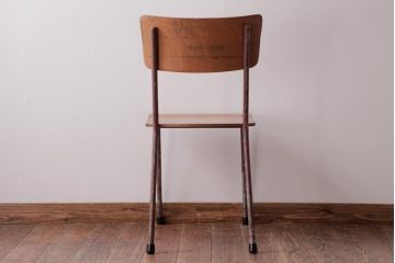 ヴィンテージ家具　イギリスビンテージ　素朴で懐かしさのあるスクールチェア(ワークチェア)(3)
