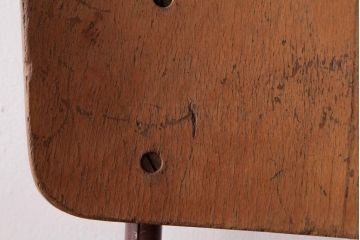 ヴィンテージ家具　イギリスビンテージ　素朴で懐かしさのあるスクールチェア(ワークチェア)(3)