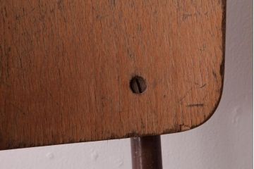 ヴィンテージ家具　イギリスビンテージ　素朴で懐かしさのあるスクールチェア(ワークチェア)(3)