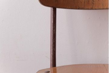 ヴィンテージ家具　イギリスビンテージ　素朴で懐かしさのあるスクールチェア(ワークチェア)(3)