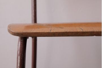 ヴィンテージ家具　イギリスビンテージ　素朴で懐かしさのあるスクールチェア(ワークチェア)(3)