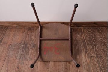 ヴィンテージ家具　イギリスビンテージ　素朴で懐かしさのあるスクールチェア(ワークチェア)(3)