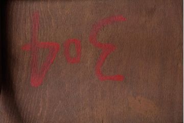 ヴィンテージ家具　イギリスビンテージ　素朴で懐かしさのあるスクールチェア(ワークチェア)(3)