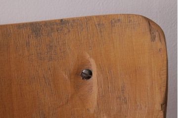 ヴィンテージ家具　イギリスビンテージ　シンプルな作りが取り入れやすいスクールチェア(ワークチェア)(2)