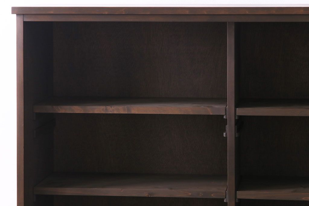 ラフジュ工房オリジナル　アンティーク建具を利用した大正ロマン香る収納棚(キャビネット、戸棚)(1)